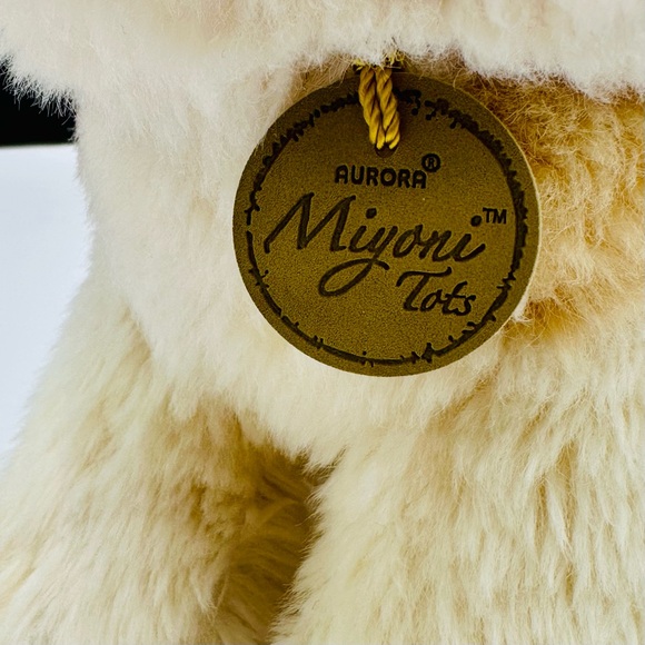 Aurora Miyoni Tots Akita Puppy Plush 9” Tan Cream Stuffed Realistic Dog #26239 - Picture 3 of 8